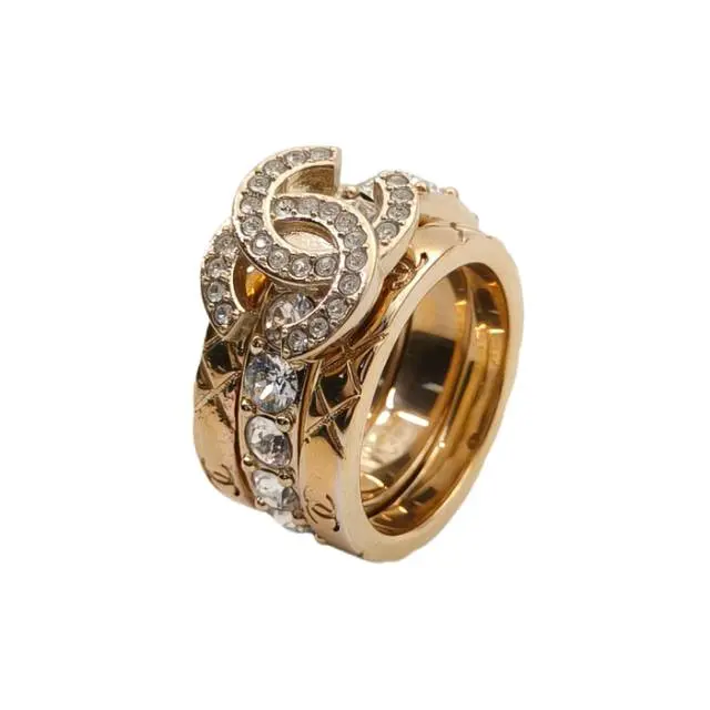 Pre-owned CHANEL 25P Three in One Ring 54 AlloyP245621033