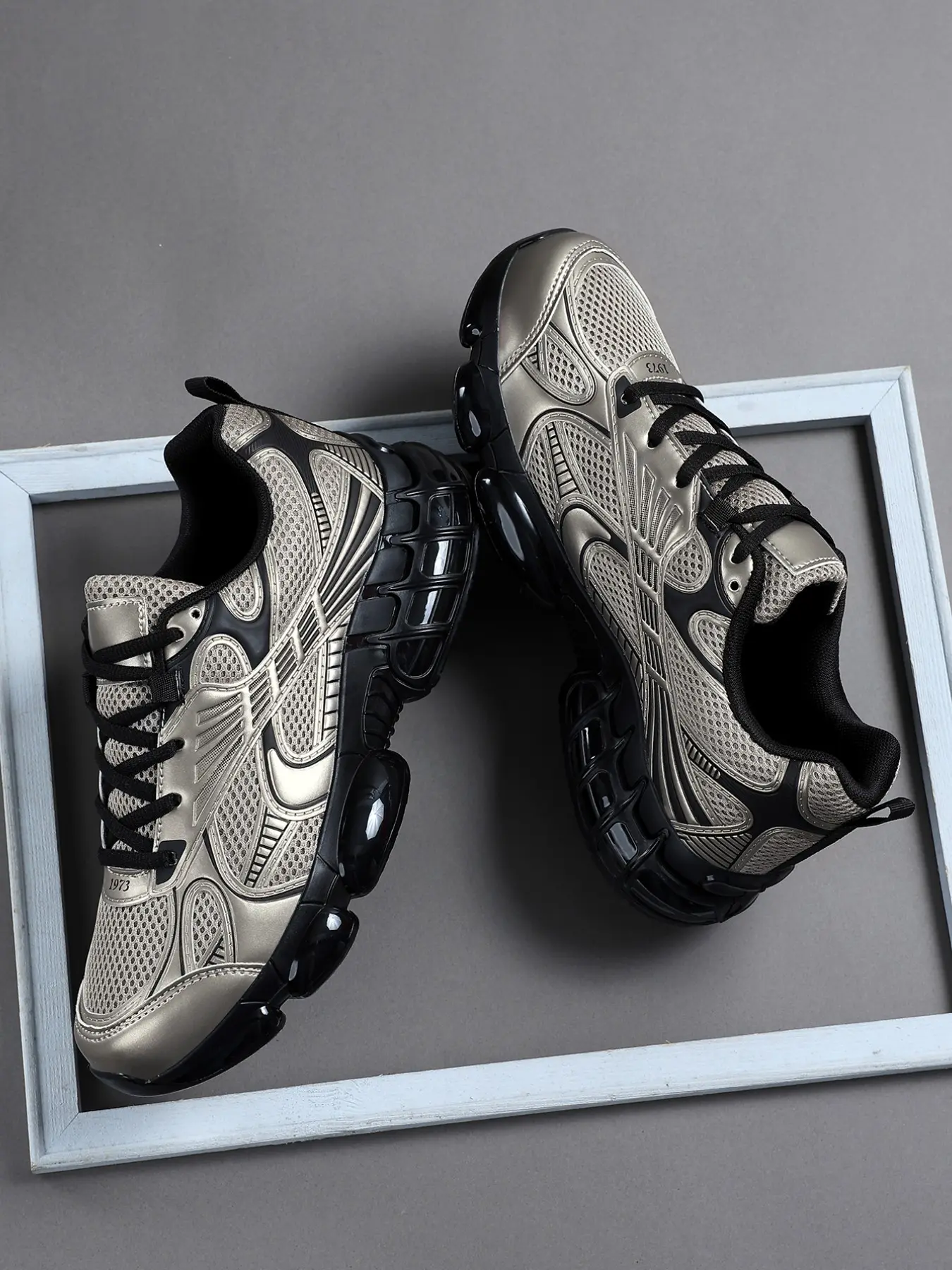 High-Quality Sneakers For Men's Casual Shoes, Comfortable Sporty Design, Outdoor Leisure Footwear, All-Season Textile Upper Material, Fashion Running Shoes