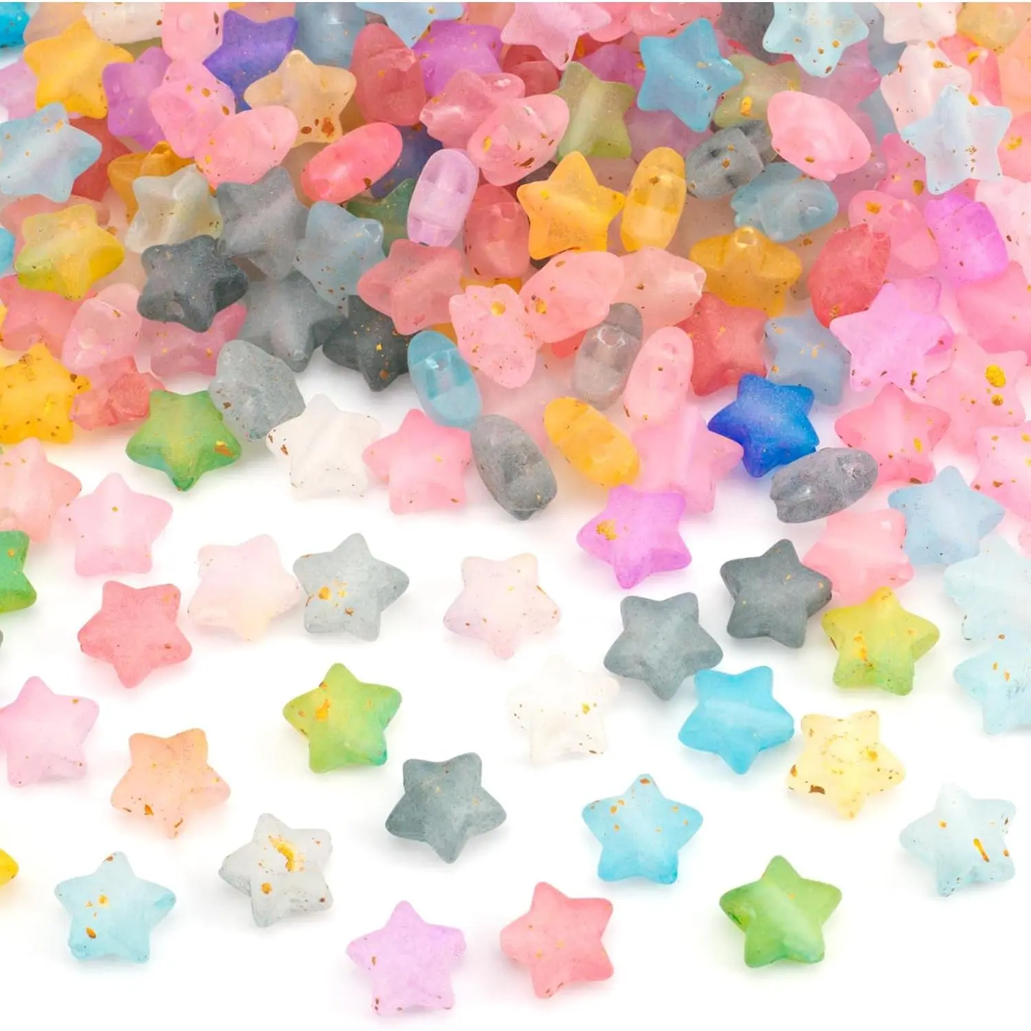 250 count   Beads, 0.39×0.39in, Multi Colors
