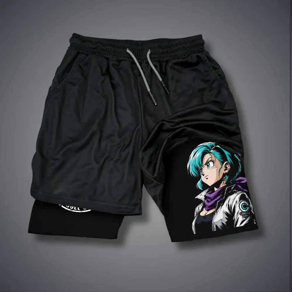 [Vtg90s] Double-Layer Sports Shorts Graphic Shorts Black Shorts Camo Shorts Streetwear Shorts Men Outfits Men Short Shorts Vacation Outfits Shorts