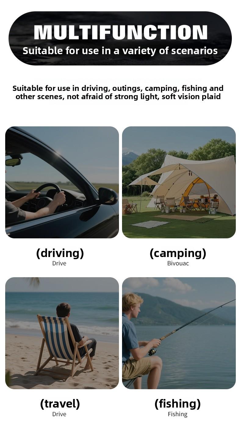 Nine-speed adjustable dimming sunglasses stepless rotating filter retro personalized polarized sunglasses wind outdoor fishing cycling glasses Flexible Polarized Sports Sunglasses