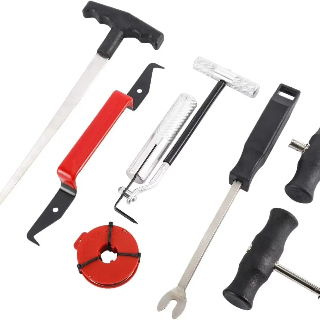 7-Piece Classic Retro Car Windshield Removal Tool Set, Includes Window Trim and Interior Adhesive Puller Kit, Essential Auto Repair Tools