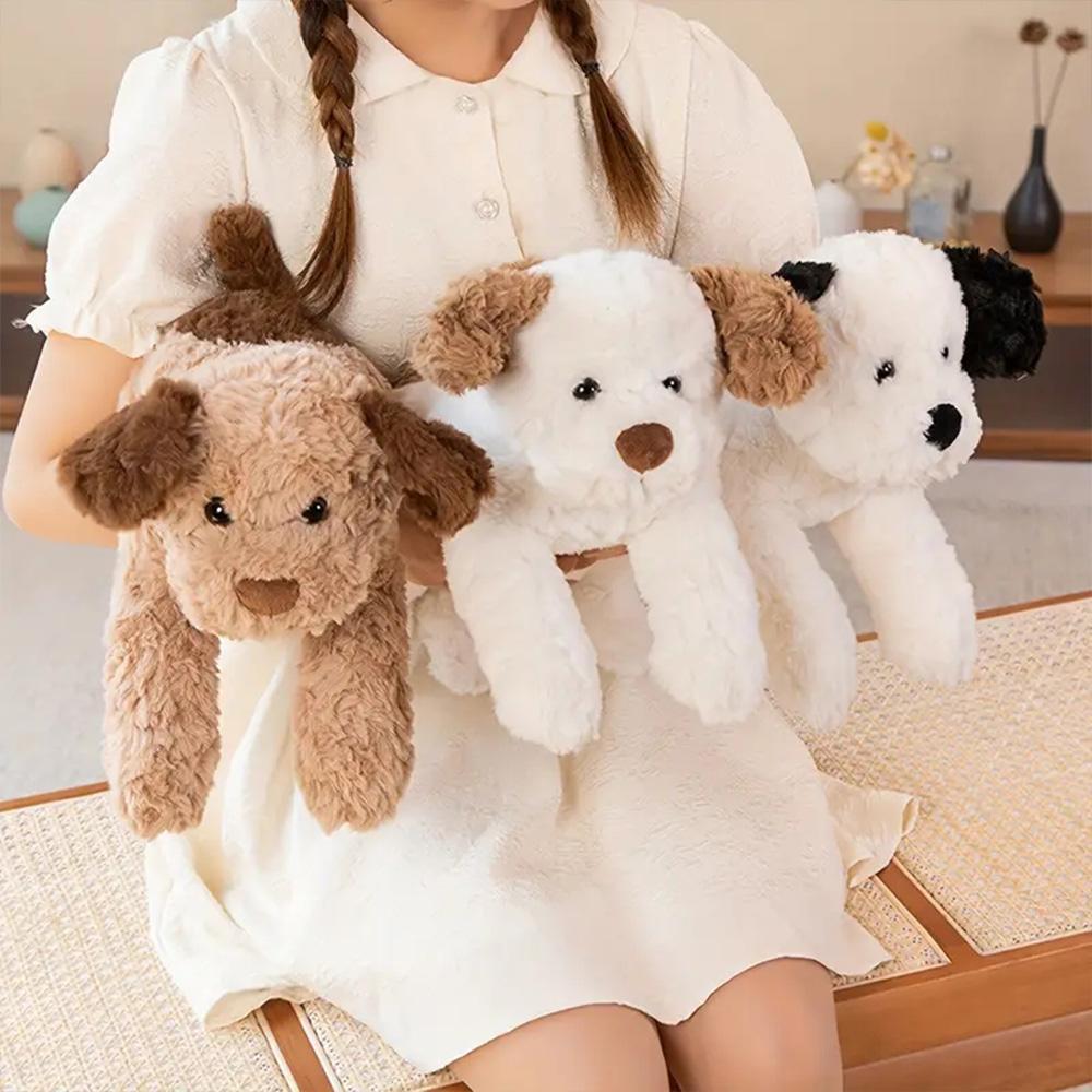 Cute Dog Design Plush Toy, 1 Count Super Soft Fluffy Lovely Dog Stuffed Toy, Soft & Comfy Plush Toy for Boys & Girls, Huggable Stuffed Animal, Sofa Decoration Bed Toy, Stuffed Animal, Soft Stuffed Animals