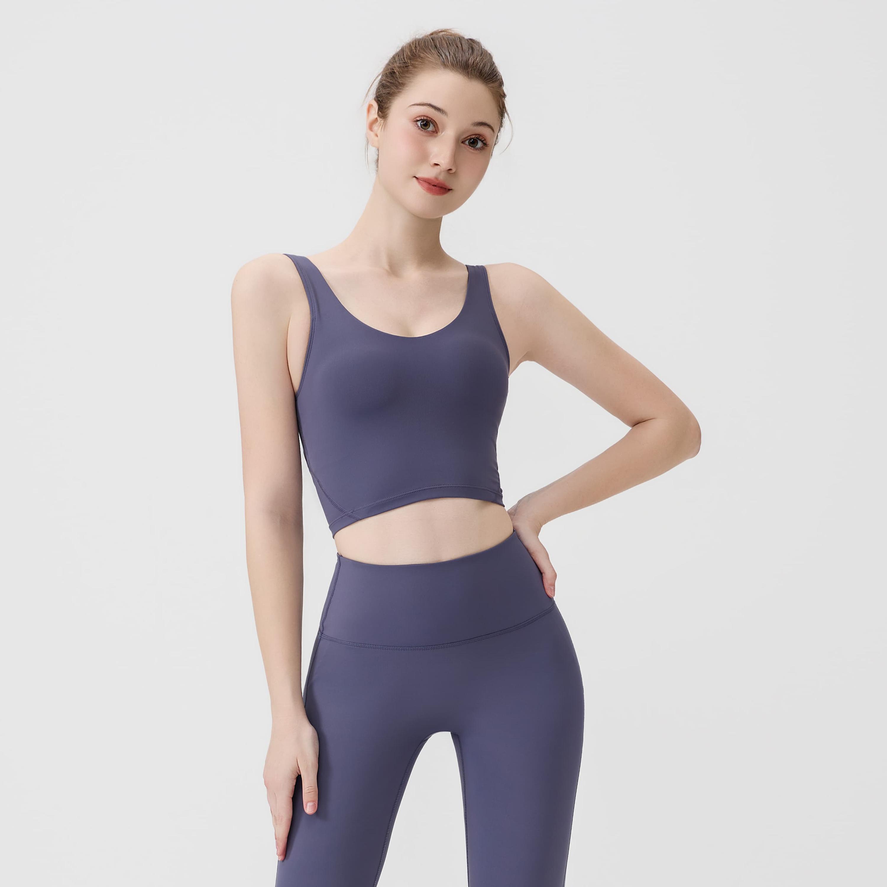 LULU Summer Collection: Sports U-Neck Tank Top. Made from breathable, lightweight, quick-drying fabric, its cloud-like breathability allows you to move freely during workouts.