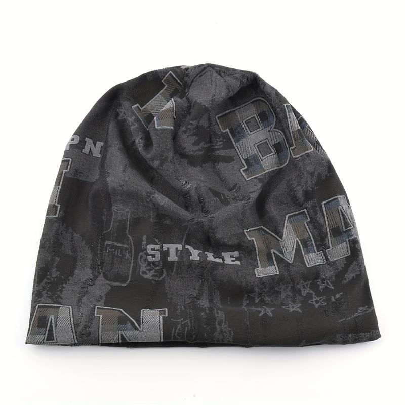 Unisex Lightweight Knitted Beanie Hat, Slouchy Skull Cap for Men and Women, White and Black Color Options SpringStatements