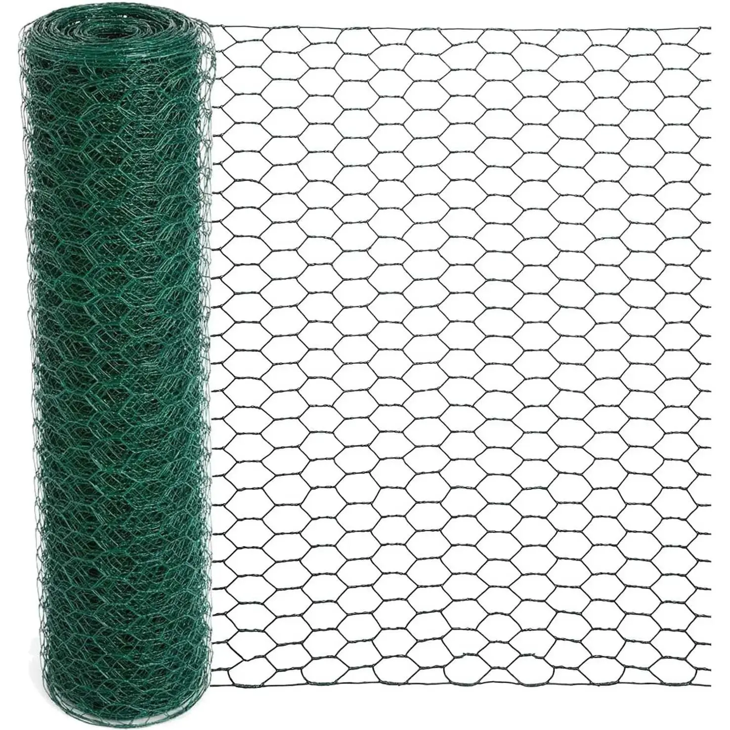 Galvanized Iron Chicken Wire Roll - 13.12 ft Flexible Home Supply for Floral Arrangements, Home Organization, Hexagonal Mesh