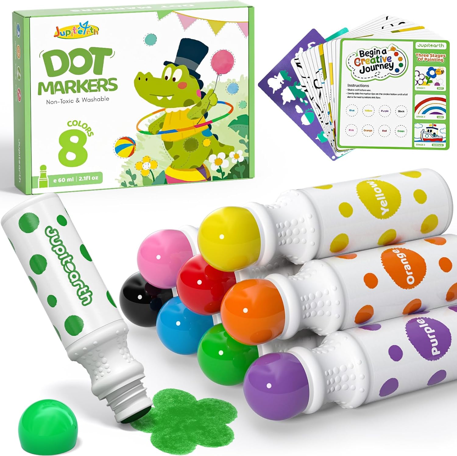 16 Color Dot Markers for Toddlers, Includes 120 PDF & 24 Printed Activity Papers, 2 Stencils, Washable Non-Toxic Bingo Daubers for Toddler Arts and Crafts, Preschool Art Supplies Gift Colorful Precision Pens Colorful Gel Pens, markers for coloring 16 Color Dot Markers for Toddlers, Includes 120 PDF & 24 Printed Activity Papers, 2 Stencils, Washable Non-Toxic Bingo Daubers for Toddler Arts and Crafts, Preschool Art Supplies Gift Colorful Precision Pens Colorful Gel Pens, markers for coloring