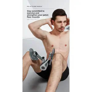 Men Kegel Exerciser Pelvic Floor Trainer Inner Thigh Master Glute Hip Trainer PC Muscle Exercise Machine Attachment for Body Training Home Gym Workout
