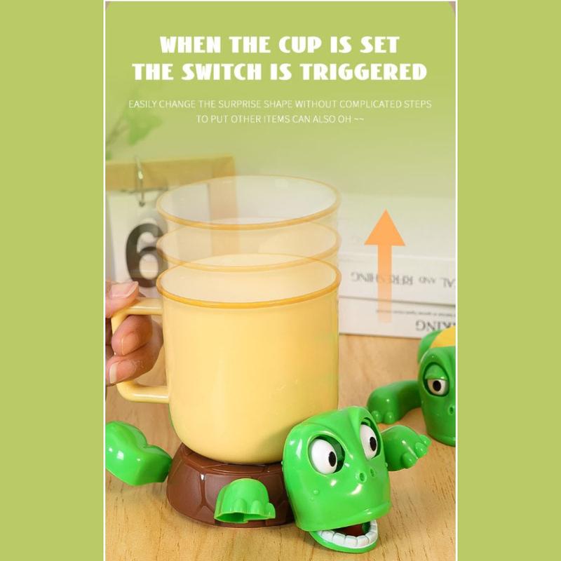 Turtle Coaster with Fun Expressions, Adjustable Legs and Face, Ideal Gag Gift for Turtle Lovers, Quirky Home Decor and Stress Relief Toy, Quirky Turtle Coasters