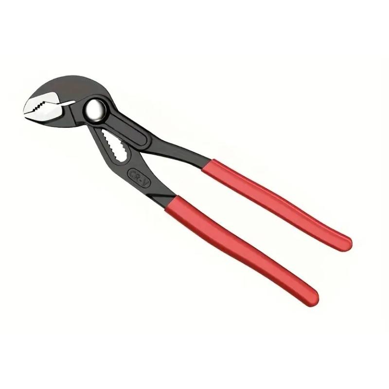 Quick Release Pump Pliers Set, Large & Small Adjustable Metal Pipe Clamp, Durable Heavy Duty Plastic Handle, DIY Plumbing Tool for Home Use