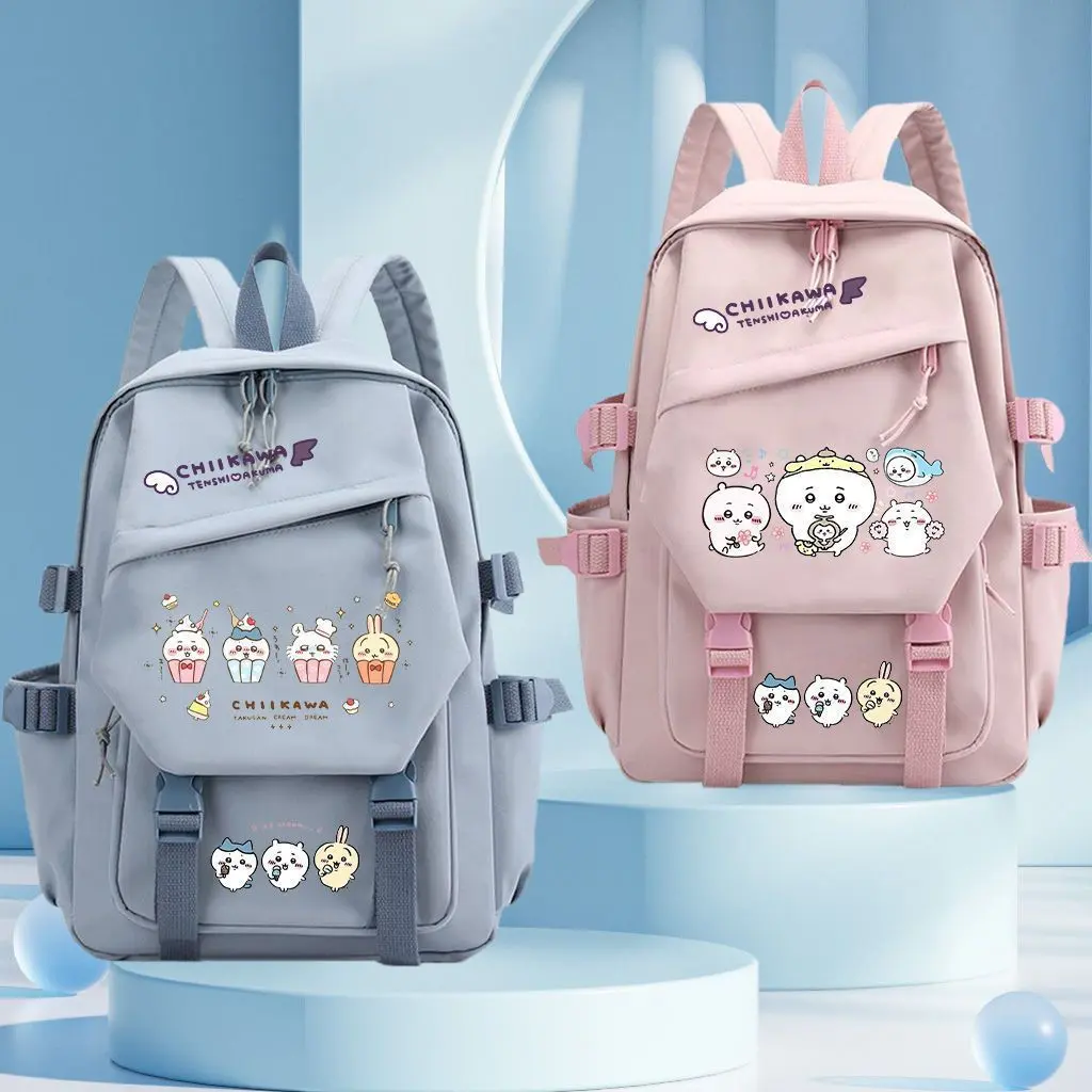 Kids' School Backpack, Kawaii Cartoon Chiikawa Design with Elementary Fit, Great for Casual Use, Backpacks For School, Kawaii Chic