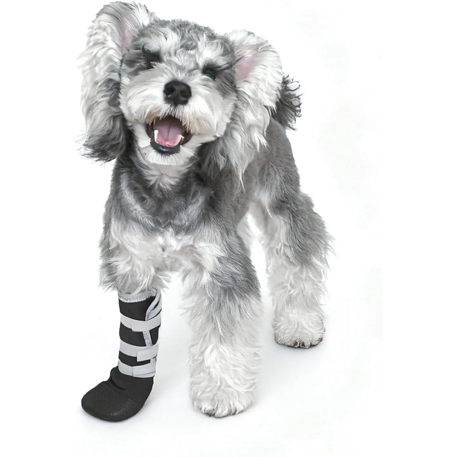 2-Pack Protective Dog Paw Wound Recovery Boots, Lick-Proof Non-Slip Pet Shoes with 3 Strengthened Self-Adhesive Straps, Soft Medium-Large Dog Protectors (Size M)