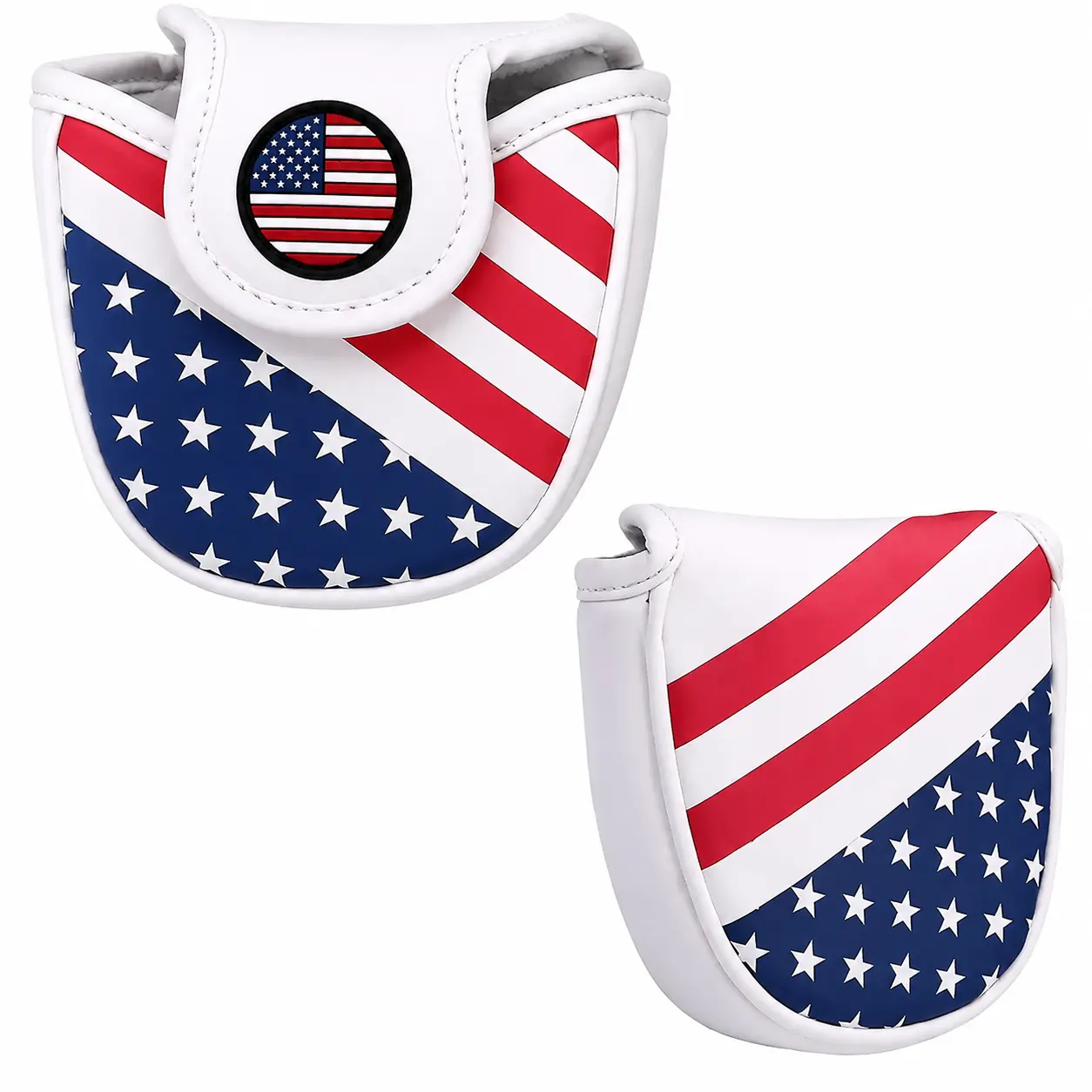 Heavy-Duty Magnetic Putter Headcover for Scotty Cameron and Odyssey Two Models — Premium Durable Fabric with Secure Snap Closure, Weather-Resistant Golf Club Protection for Travel and Storage