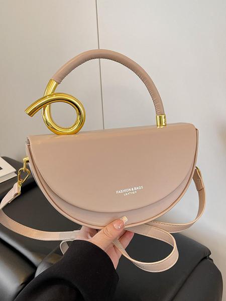 Women's Fashionable Solid Color Handbag, Crescent Bag, Casual Versatile Stylish Crossbody Bags for Daily Commuting, Stylish High-end Commuter Bag for Party and Shopping