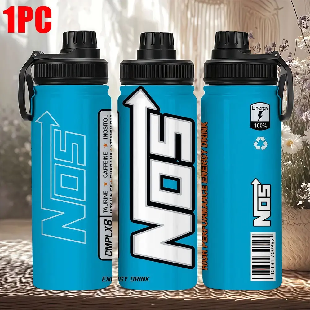 1pc 20oz/30oz/32oz/40oz  Nos Energy Drink stainless Printed steel insulated cup Flasks, can only be hand washed. Available in various styles. Suitable for daily office use, hiking, camping and traveling. Ideal gifts for various festivals.