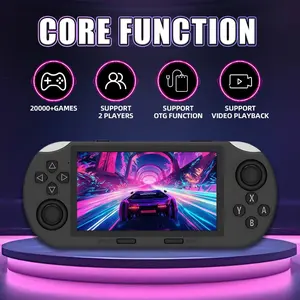 Rediscover the joy of your childhood! SF3000 retro Vintage handheld game console features over games, 14+ emulators, a 4.5-inch IPS HD screen, a dual-core processor, instant phone charging, and TV connectivity. Handheld Gaming Console, stylish, durable