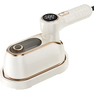 Travel Steamer Iron for Clothes, 1200W Portable Handheld Steamer Iron 4Mode with LCD Display 10S Fast Heating 180° Swivel Handle Powerful Wrinkle Remover, Garment Steamer for Home, Dorm, Travel, White