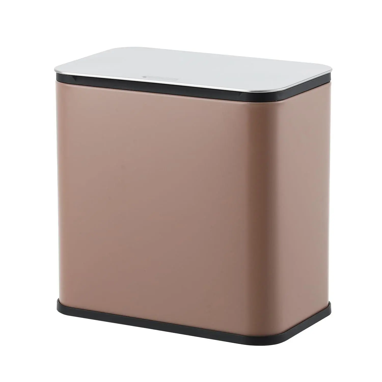 1.3 Gallon Kitchen Compost Bin and Wastebasket, 3-in-1 Stainless Steel Design for Standing, Wall Mounted, or Hanging Use, Includes Inner Bucket and Charcoal Filter, Suitable for Kitchen, Bedroom, Office, RV, and Bathroom