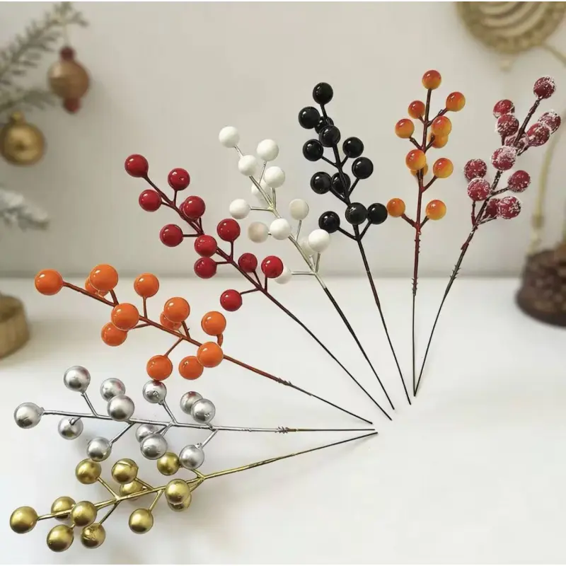 Christmas decoration gifts, Christmas tree ornaments, accessories, Christmas accessories, DIY Christmas fruit, red fruit bunches