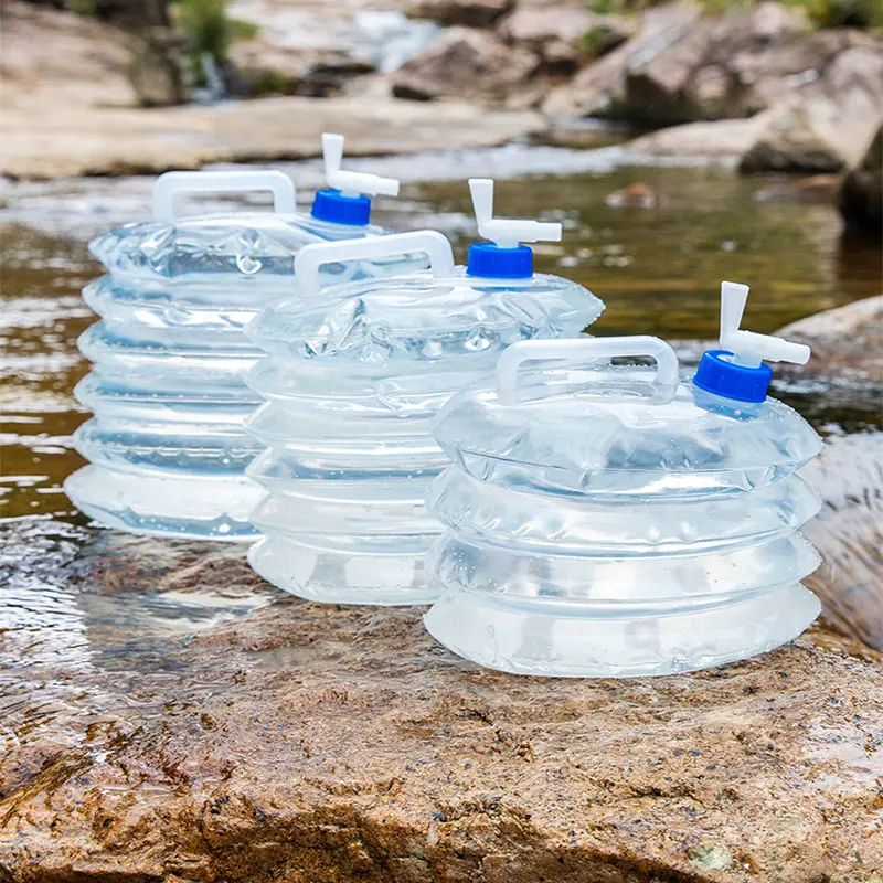Outdoor retractable folding bucket travel storage car bucket camping portable drinking water storage bag outdoor folding