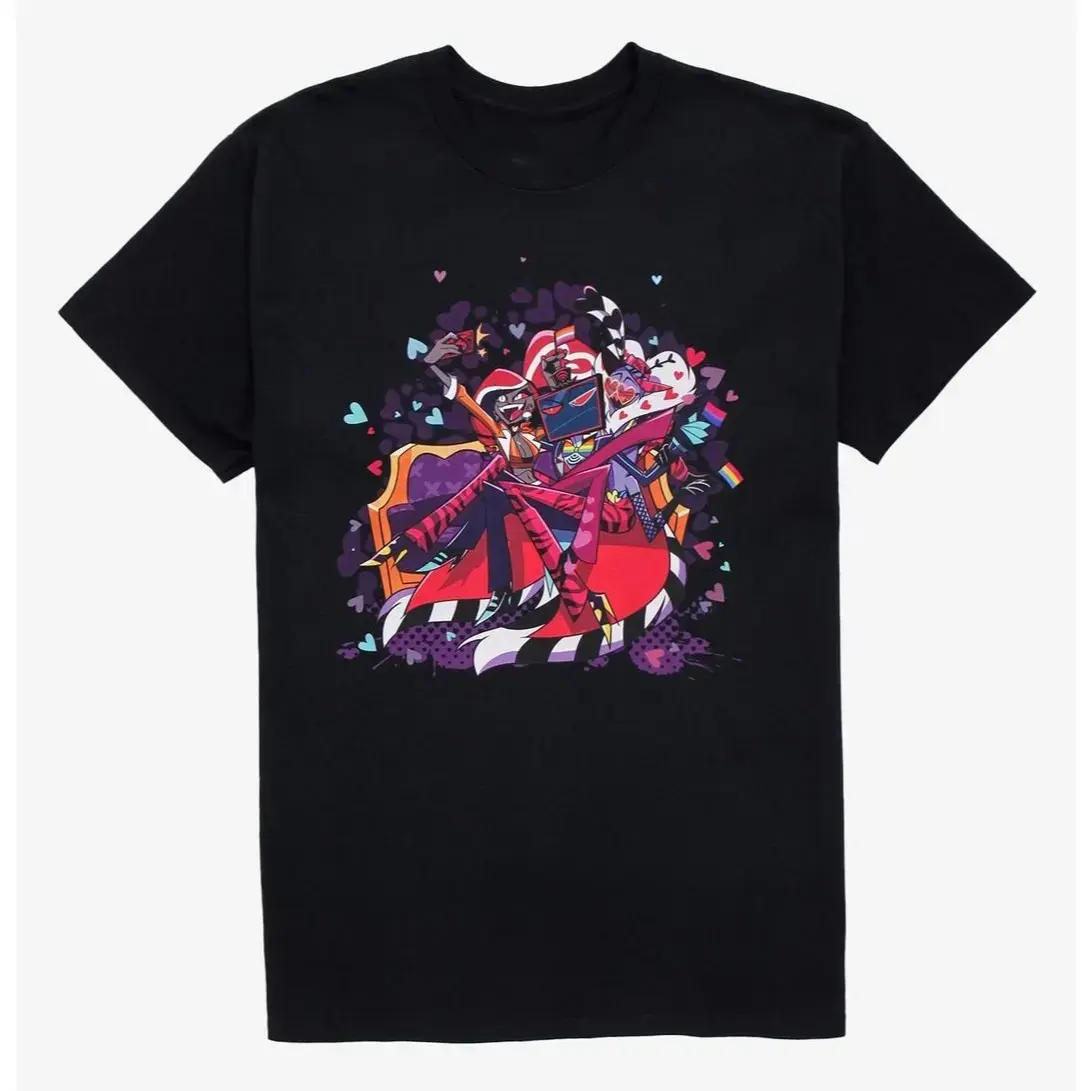 Hazbin Hotel The Vees Pride T-Shirt Hot Topic , Graphic tees, Streetwear, Short sleeve, T Shirt for Men, cotton, Top, Menswear