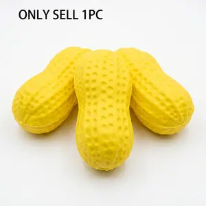 14CM Peanut Stress Ball Crunchy Squeeze Ball Squishy Toy Buttery-Soft Feel Fidget Toy ASMR Sensory Anti Stress Toys Slow Rebound