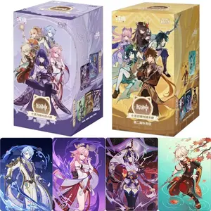 Genuine Genshin Impact Card TCG Battle Card Seven Summoning Battle Competitive Booster Pack Game Collectible Cards Toy Gift