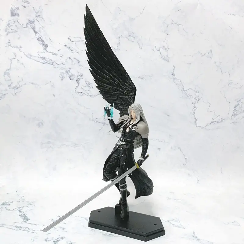 Final Fantasy Vii Game Sephiroth One-Winged Angel Figure Model, Collectible Handmade Statue, Decorative Item, Perfect Gift for Fans