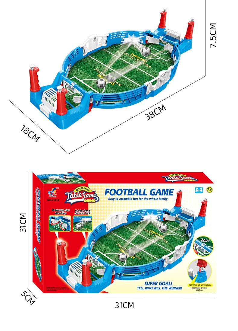 Tabletop soccer match, a two-player, parent-child interactive puzzle game, World Cup soccer.