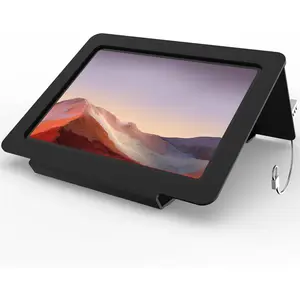 All Metal Tablet Desk Stand with Security Cable Lock, 30 Ergonomic Angle for iPad 11 Inch and 10.9 Inch Models