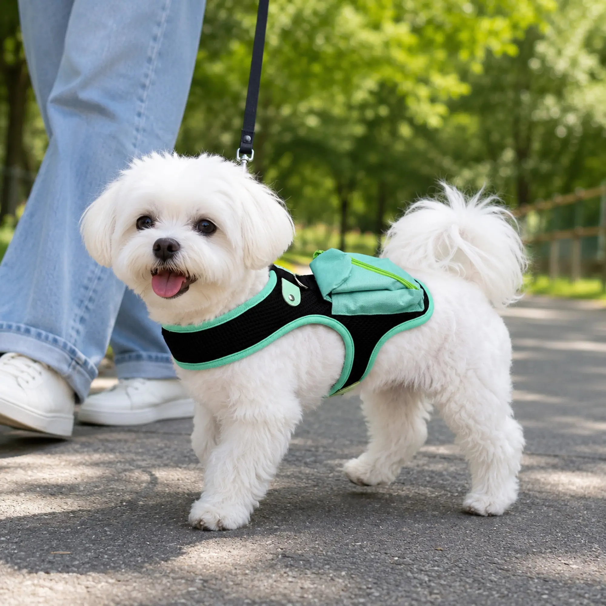 New Pet Harness Vest, Comfortable Breathable Design, Non-Restrictive Fit, Suitable for Large Medium Small Dogs, Outdoor Use, Anti-Rush, Anti-Lost