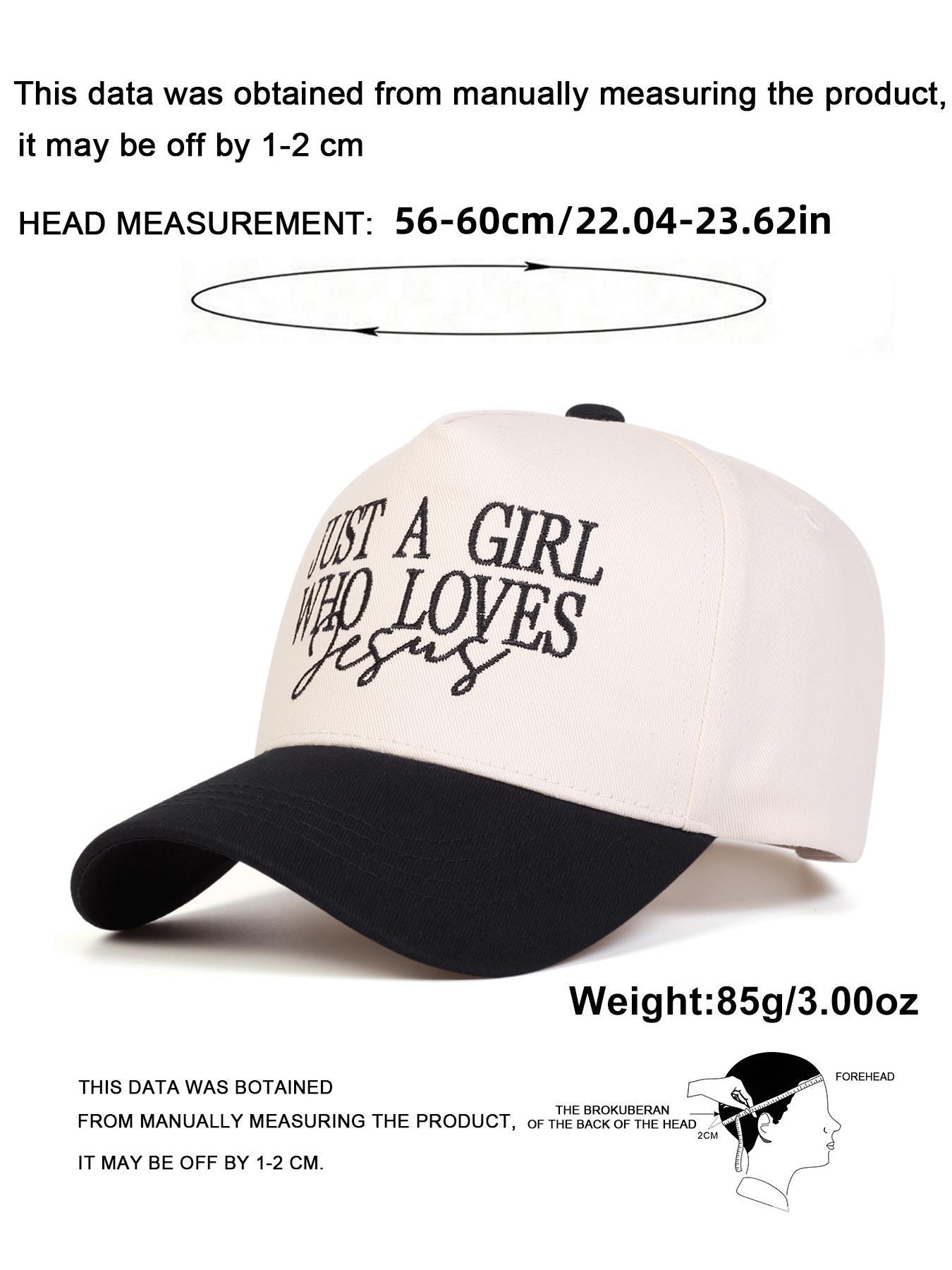 Just A Girl Who Loves Jesus Letter Embroidered Trucker Cap, Casual Outdoor Sports Hat for Women & Men, Perfect Gift for Faithful Friends & Family, Script Trucker Hat