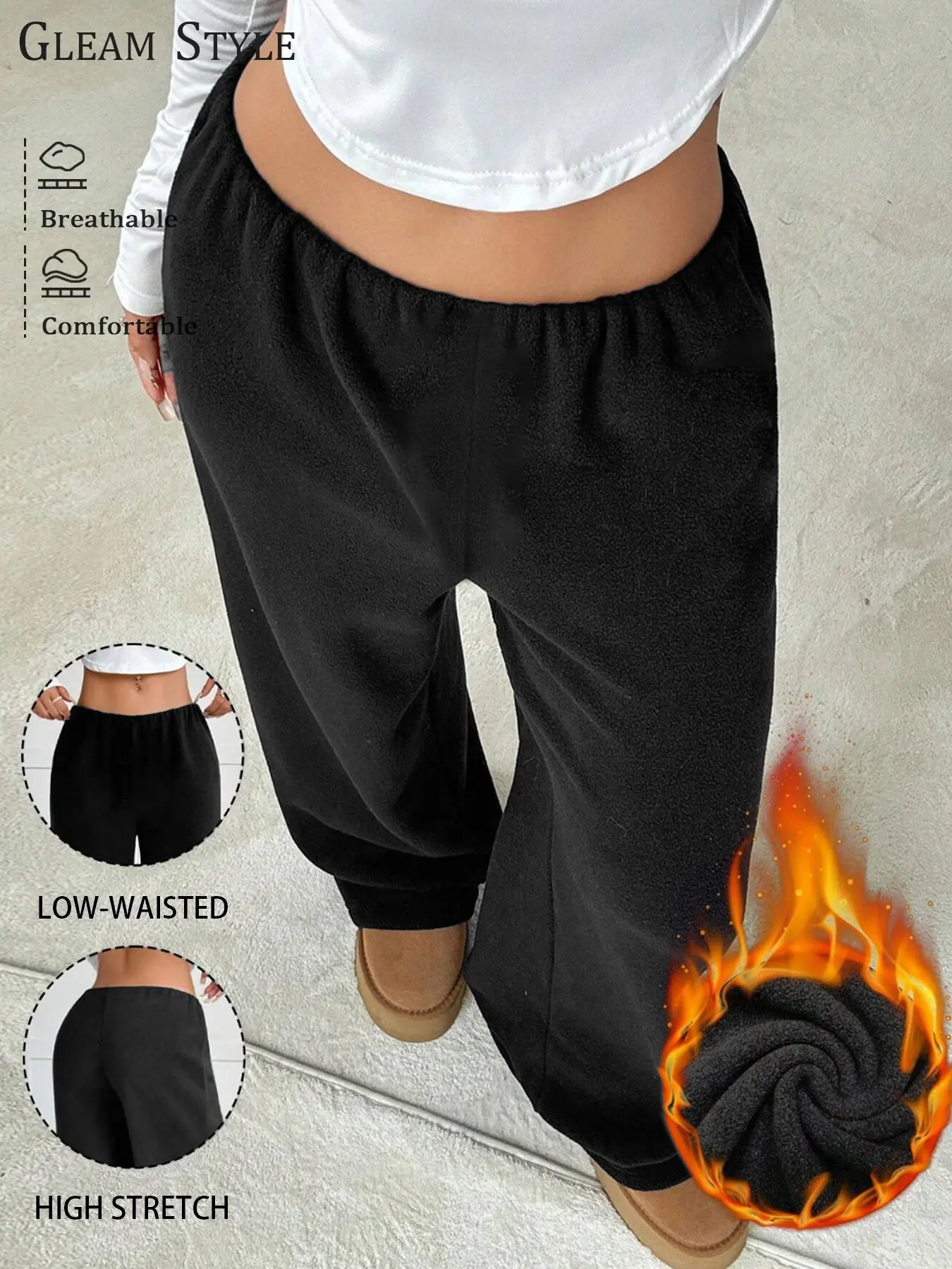 High Waist Wide Leg Pants for Petite Women, Casual Commuter Loose Fit Trousers, Comfortable and Stylish Everyday Wear