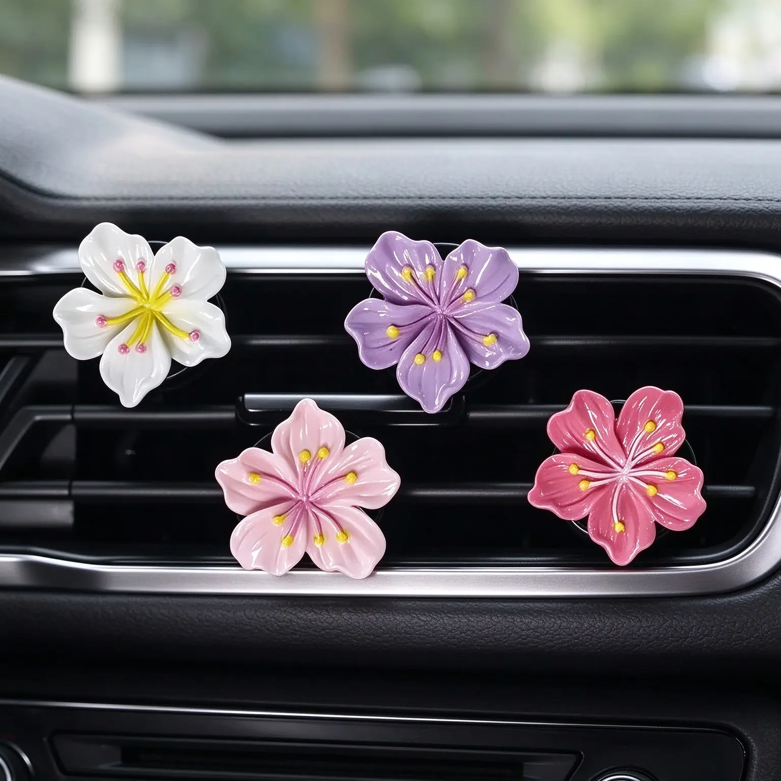 Car Air Freshener Clip, Car Perfume Clip, Car Diffuser, Car Scent Diffuser, Car Interior Diffusers and Air Outlet Decoration, Refillable Car Air Freshener Clip without Fragrance Tablet, Universal Car Interior Decoration Accessory, Car Accessories