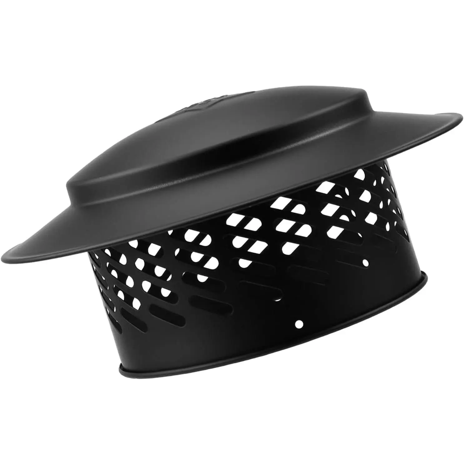 6in Black Cone Top Chimney Cap, Outside Roof Fireplace Screen Cover, Exterior Stove Pipe Topper