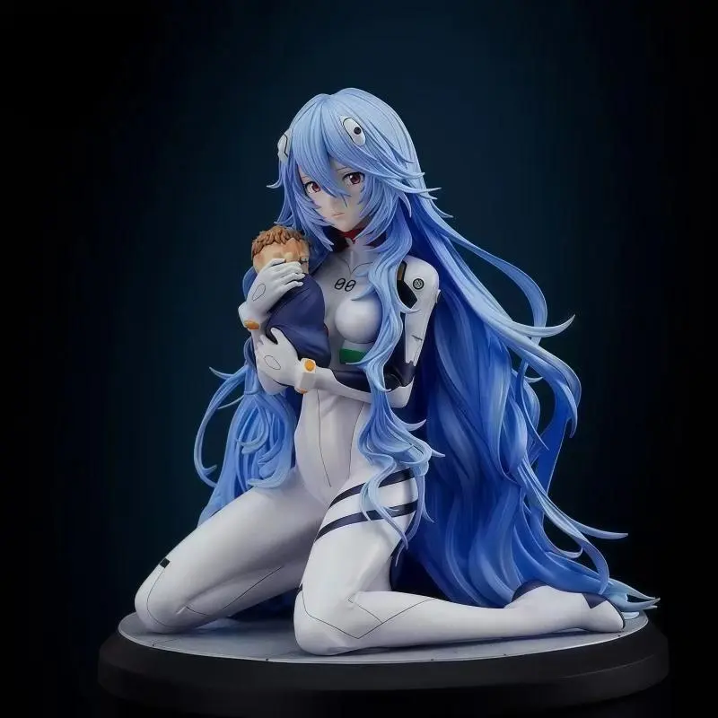 EVA Neon Genesis Evangelion figure cute Asuka Langley Soryu stylish outfit doll Ayanami Rei sitting figurine collectible toy