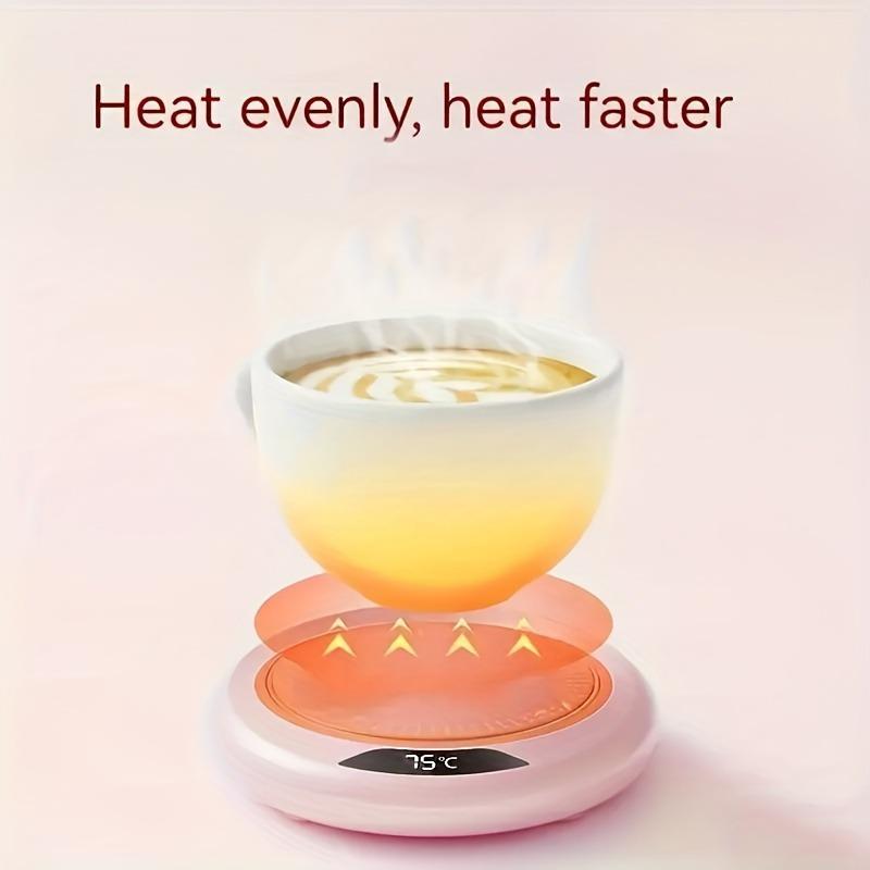 Smart Beverage Warming Coaster - USB Powered, 3-level Temperature Control, Coffee Cup Warmer Suitable For Home And Office, , Gift For Birthdays, Coffee And Tea Heating Equipment Gifts, Gift For Thanksgiving, Christmas And New Year Gifts