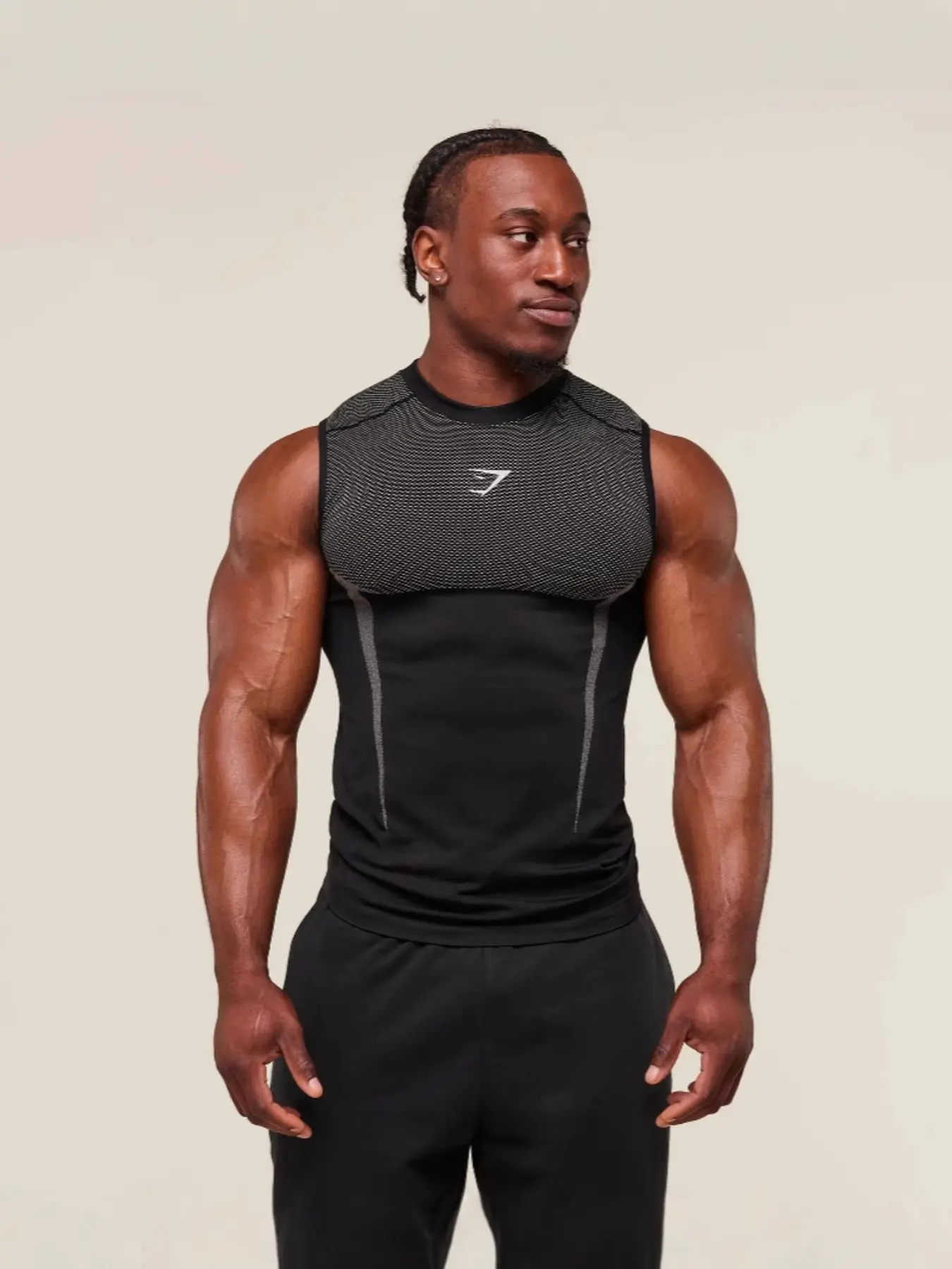 Men's Fitness Vest Top, Casual Breathable Tight-Fitting Short Sleeve Running Training Muscle Shark Tank, Activewear Fitness Wear, Sports Wear for Gym and Workout, Compression Gym Vests, Athletic Tops