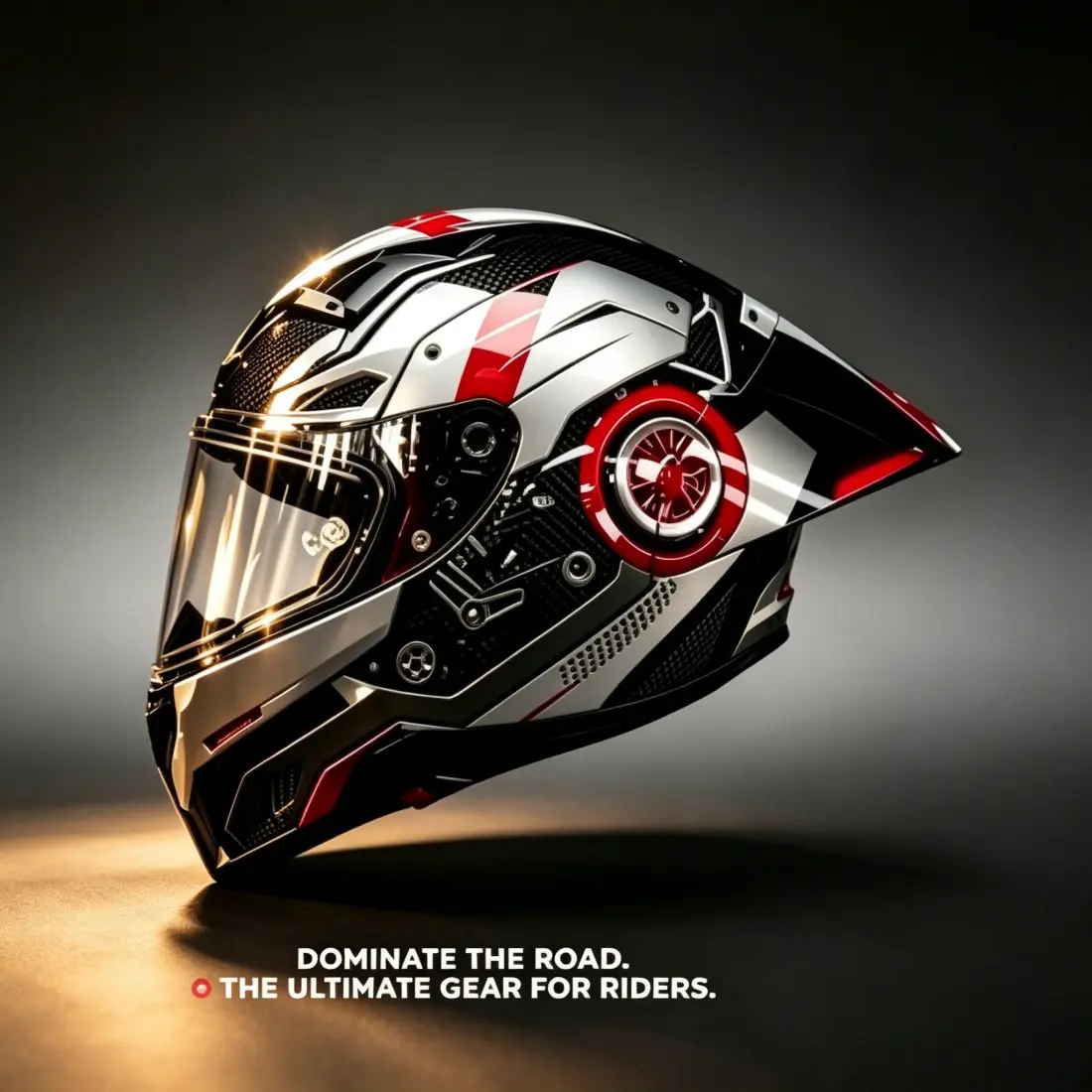Dot Certified Motorcycle Full Helmet, Quick-Release Lens, All-Season Commuter Racing Helmet, Universal Fit for Any Season, Full Face Helmet, Motorcycle Riding Helmet