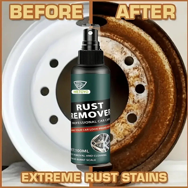 [Rust remover spray] Effective rust removal General Motors metal rust remover and protective agent spray | Anti-oxidation conversion coating, without electricity, household tool set, used for vehicle parts protection, liquid form.
