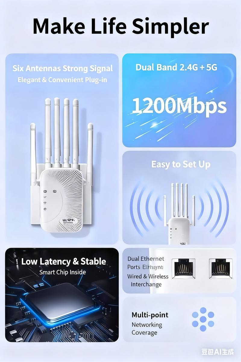 1200Mbps /300Mbps Wifi Amplifier Dual band 2.4G/ 5G Repeater Network Expander Range Extender WiFi Signal Booster Wireless Router portable hotspot LTE Mobile SmartSim Data Card device 1200Mbps /300Mbps Wifi Amplifier Dual band 2.4G/ 5G Repeater Network Expander Range Extender WiFi Signal Booster Wireless Router portable hotspot LTE Mobile SmartSim Data Card device