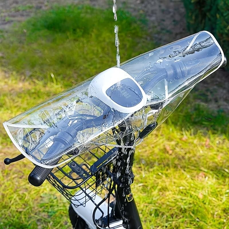 1pc Electric Vehicle Front Rain Cover, Center Console Dashboard Universal Handlebar Cover, Electric Vehicle Dashboard Rain Cover, Outdoor Riding Gear Cover