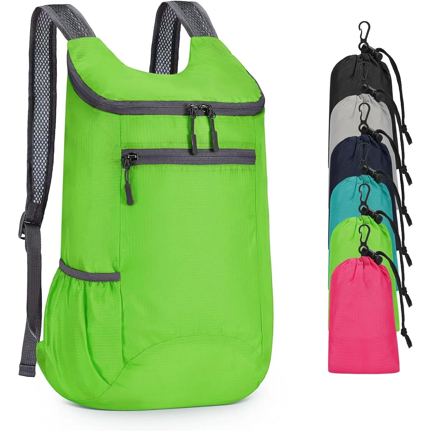 Lightweight Foldable Backpack,Travel Hiking Daypack Packable Bag | Green,20L Folding Backpack for Outdoor, Cycling,Camping, for Men and Women