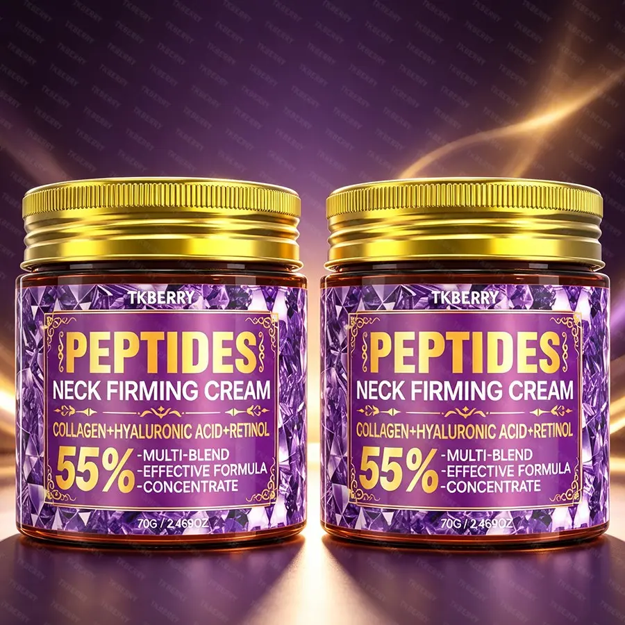 2pcs PEPTIDES Neck Firming Cream, with Retinol, PDRN,Multi-Blend,Collagen & Hyaluronic Acid - Anti-Aging skincare, Lifting & Tightening Hydrating Neck Moisturizer for Neck, Body Skincare Looks like it reduces fine lines -for Women & Men,70G