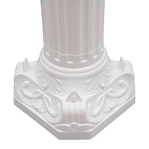 Wedding Roman Column 2pcs Roman Columns Wedding Column Stand,Wedding Landscaping Roman Pillar Plastic Greek Column Statue Plant Holder for Wedding Event Party Decorative, White Ornaments Decoration