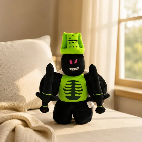 Forsaken Chance Plush, Green Knight Plush. Soft and Adorable Doll Design, Ideal as a Birthday or Holiday Gift