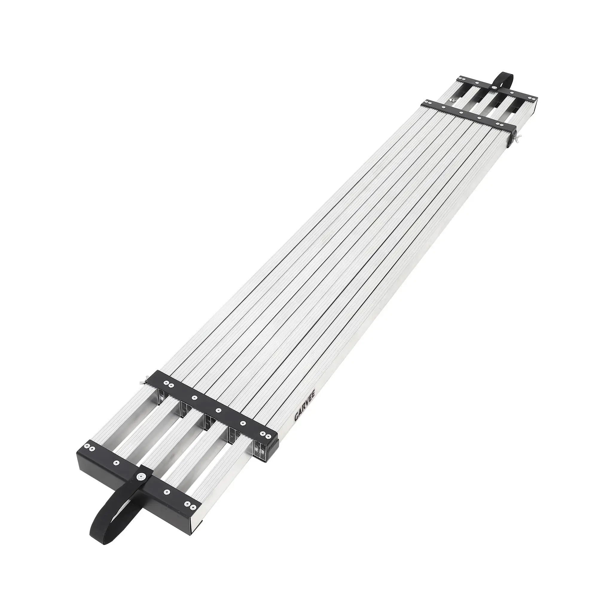 GAOMON Adjustable Aluminum Telescoping Work Plank (6-15 Ft) - Heavy-Duty Scaffold Platform, 440 Lb Capacity, Anti-Slip Surface, Portable Ladder for DIY Users, Indoor/Outdoor Home Improvement Building Supplies