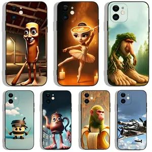 Funny Tung Tung Sahur Custom Smartphone Casing, Shockproof Silicone Cellphone Cover Accessories for iPhone 17 Pro Max, 16 Pro, 15, 14 Plus, 13, 12, 11 & Samsung S26-S23 Plus Ultra