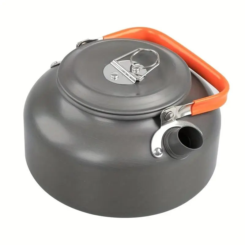 Portable 27.05oz Outdoor Camping Kettle - Camp Kitchen Tea Brewer for Hiking, Coffee Maker