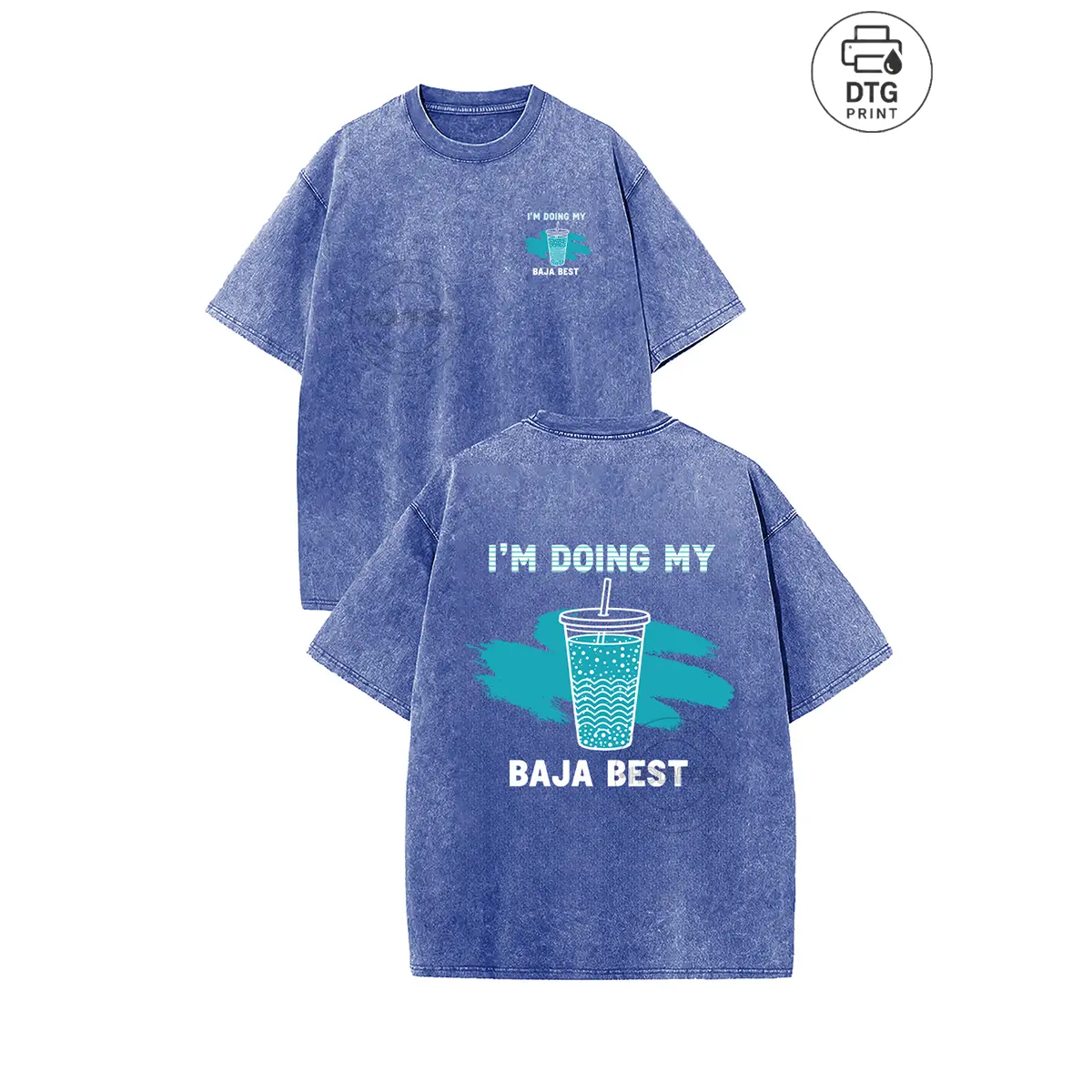 Women's Fitted Retro Print T-Shirt - Soft Heavy Cotton, Vintage Acid Wash, Round Neck, Good Graphic Tees, Casual Streetwear Short-Sleeve Top (Back to School), Everyday